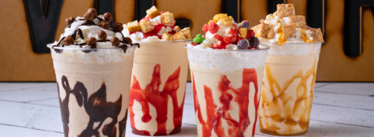 10 Delicious Places To Find The Best Dessert In Vegas The D Hotel   Milkshakes From Victory Burger Las Vegas For Dessert 768x282 