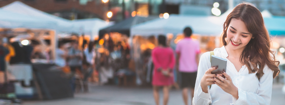 Woman at Street Festival in Las Vegas